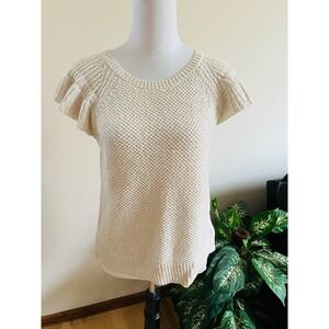 Madewell Cream Knit Blouse
